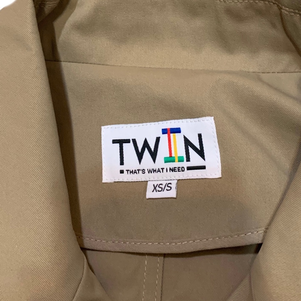 XS / TWIN Tan iconic trench coat - Picture 3 of 4